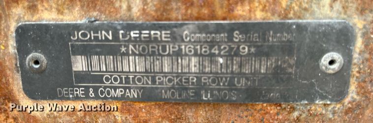 image for item DK7872 (3) John Deere 7760 cotton picker cabinets