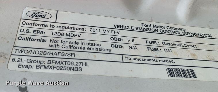 image for item DK7877 2011 Ford F350 Super Duty  SuperCab flatbed pickup truck