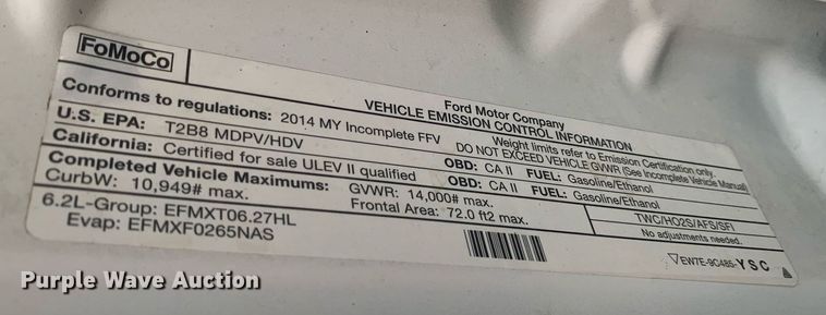 image for item DK7880 2014 Ford F350 Super Duty  Crew Cab flatbed pickup truck