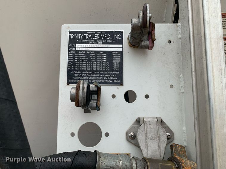 image for item DK7883 2015 Trinity Eagle Bridge  live bottom trailer