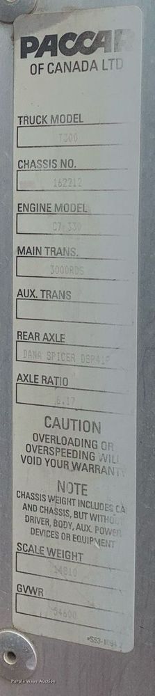 image for item DK7884 2007 Kenworth T300  cotton module transport truck