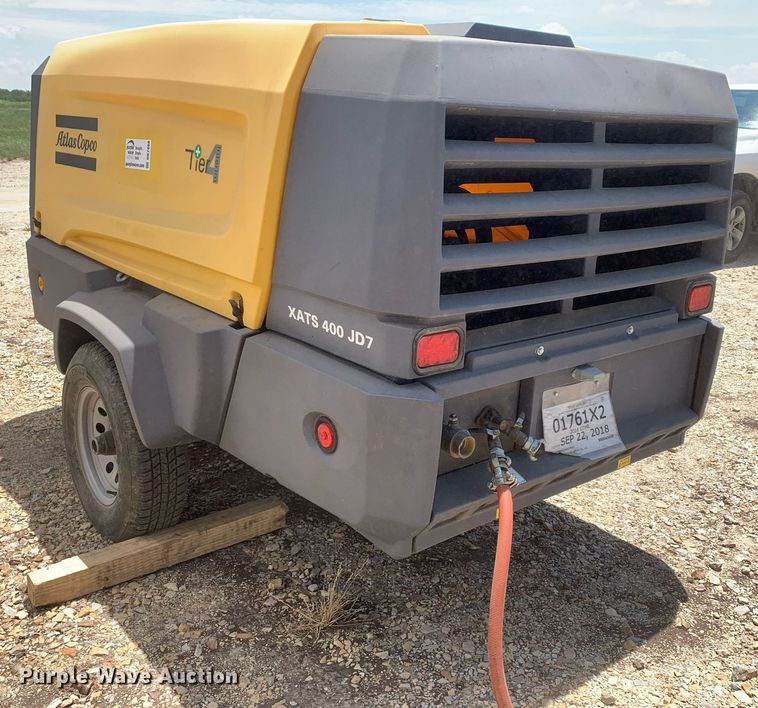 image for item DK7888 2016 Atlas Copco XATS400JD7  air compressor