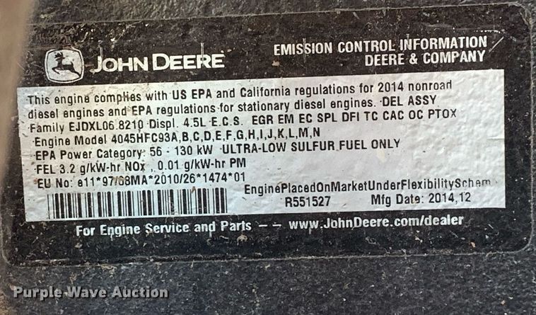 image for item DK7888 2016 Atlas Copco XATS400JD7  air compressor