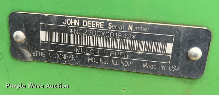 image for item DK7928 John Deere 2700  disk ripper