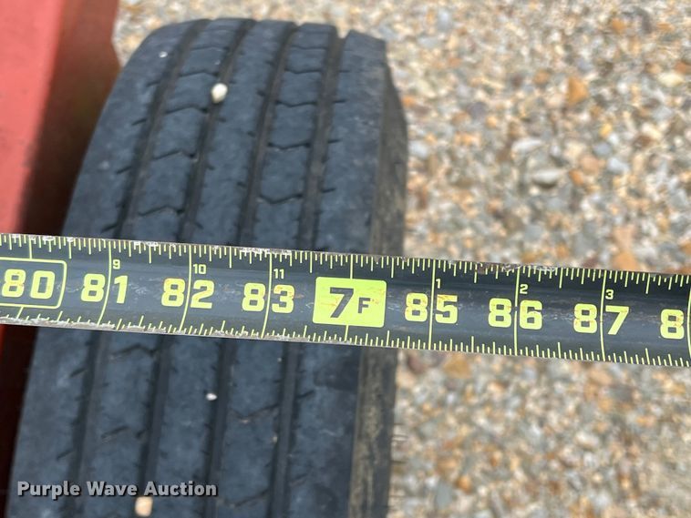 image for item DK7933 Red Rhino  hay bale trailer