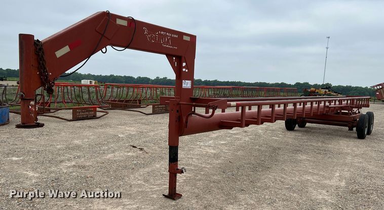 image for item DK7935 Red Ox  hay bale trailer