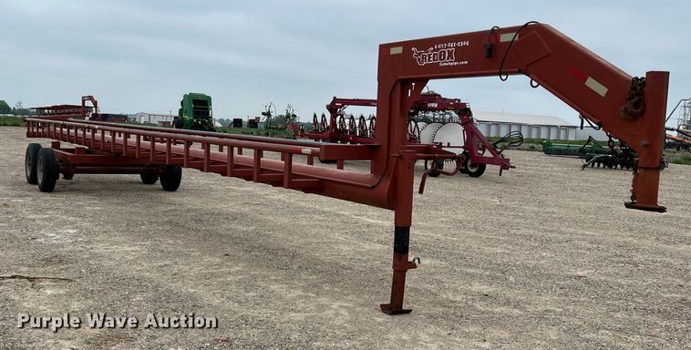 image for item DK7935 Red Ox  hay bale trailer