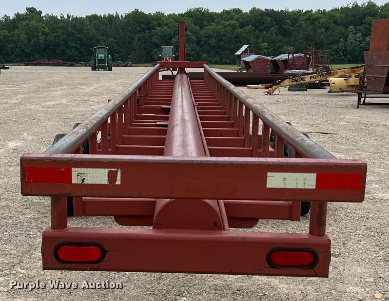 image for item DK7935 Red Ox  hay bale trailer