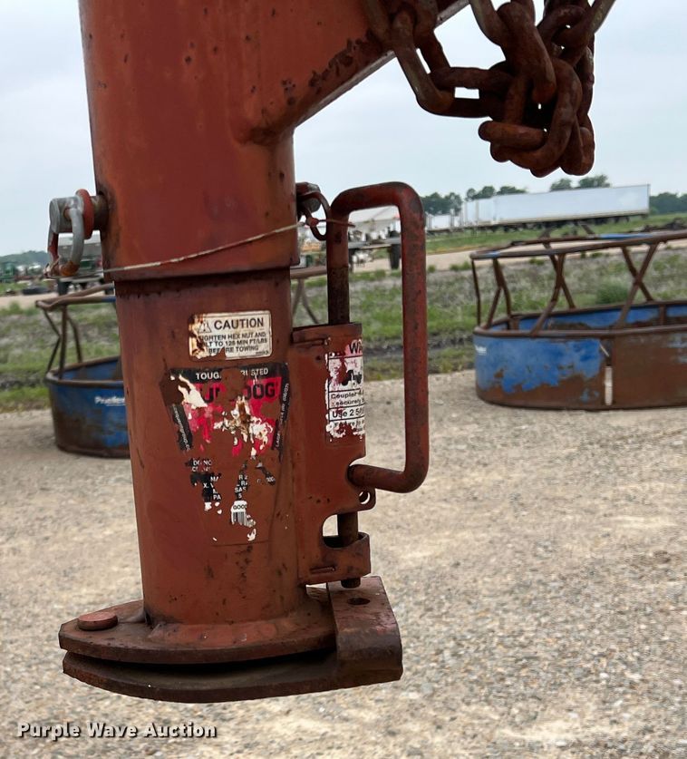 image for item DK7935 Red Ox  hay bale trailer