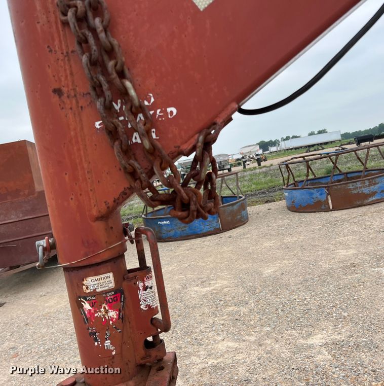 image for item DK7935 Red Ox  hay bale trailer