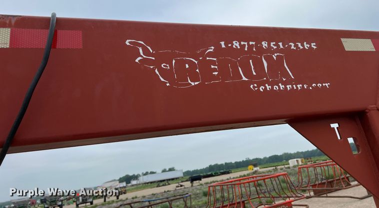 image for item DK7935 Red Ox  hay bale trailer