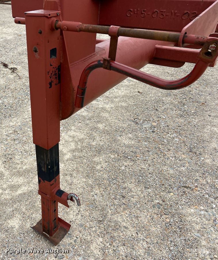 image for item DK7935 Red Ox  hay bale trailer