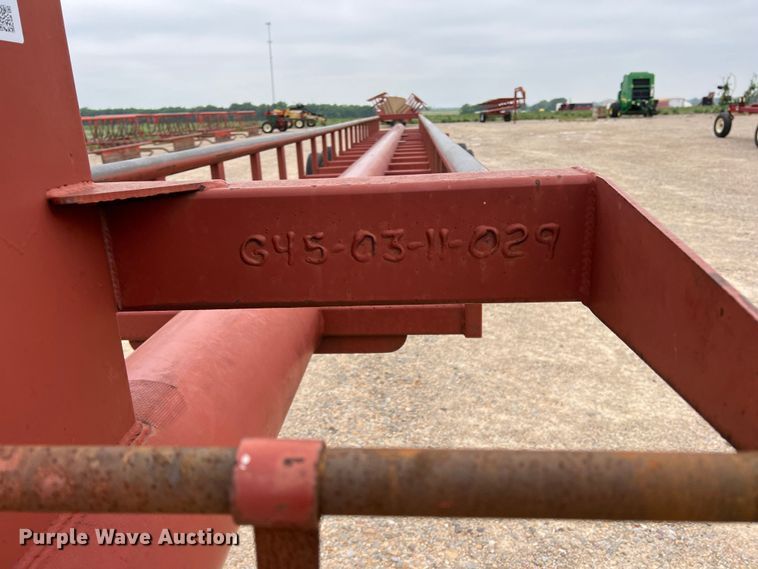 image for item DK7935 Red Ox  hay bale trailer