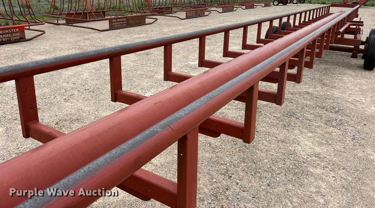 image for item DK7935 Red Ox  hay bale trailer