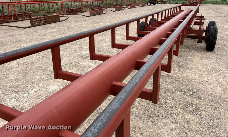 image for item DK7935 Red Ox  hay bale trailer