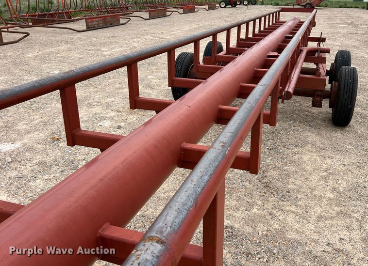 image for item DK7935 Red Ox  hay bale trailer