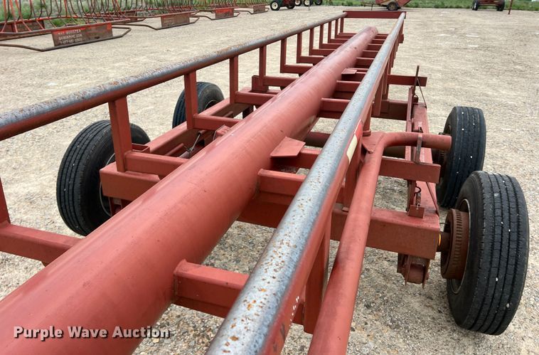 image for item DK7935 Red Ox  hay bale trailer