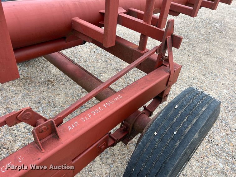 image for item DK7935 Red Ox  hay bale trailer