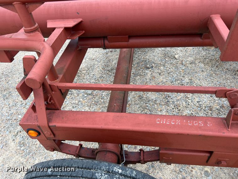 image for item DK7935 Red Ox  hay bale trailer