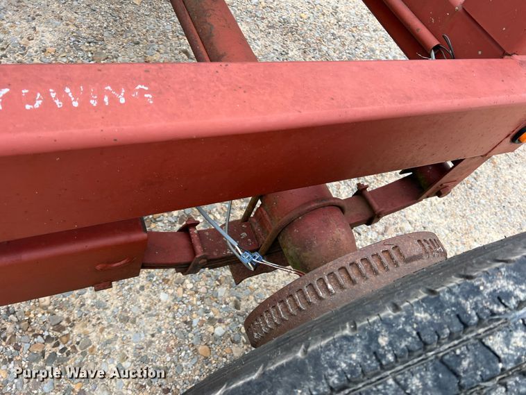 image for item DK7935 Red Ox  hay bale trailer