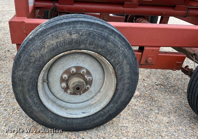 image for item DK7935 Red Ox  hay bale trailer