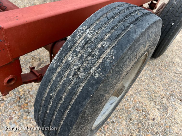 image for item DK7935 Red Ox  hay bale trailer