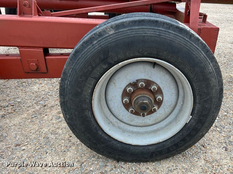 image for item DK7935 Red Ox  hay bale trailer