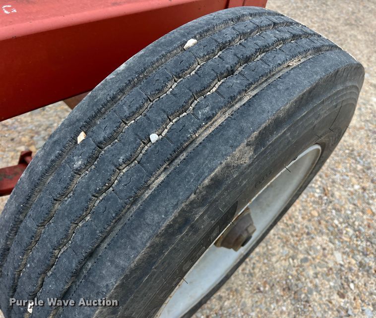 image for item DK7935 Red Ox  hay bale trailer