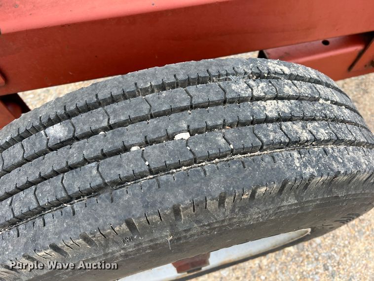 image for item DK7935 Red Ox  hay bale trailer