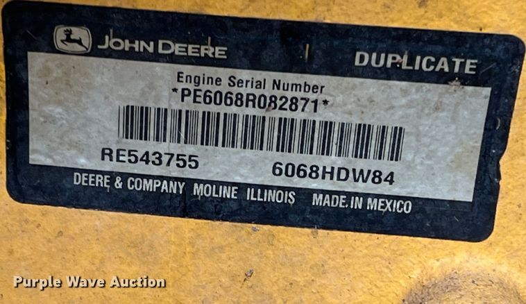 image for item DK7942 2014 John Deere 544K  high lift wheel loader