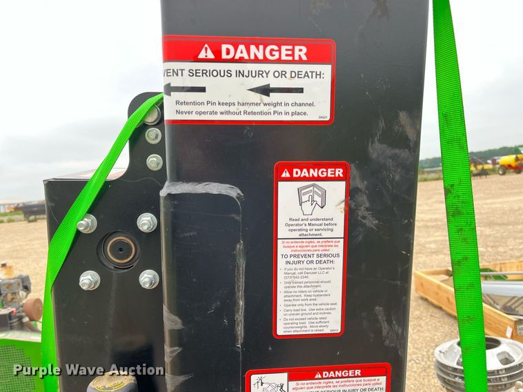 image for item DK7958 Danuser Hammer SM40  skid steer post driver