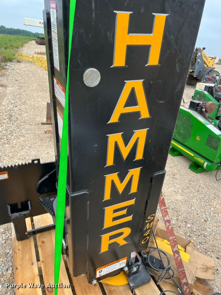 Danuser Hammer SM40 skid steer post driver in Cooper, TX Item DK7958