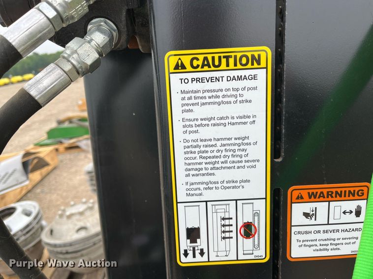 image for item DK7958 Danuser Hammer SM40  skid steer post driver