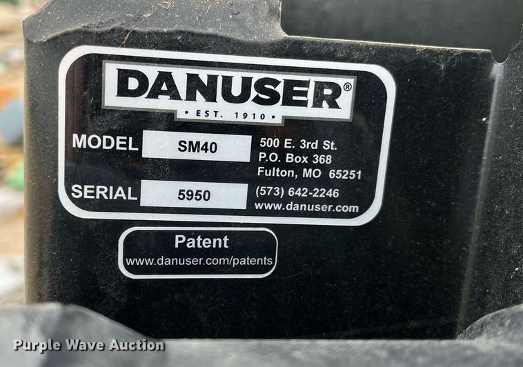 image for item DK7958 Danuser Hammer SM40  skid steer post driver