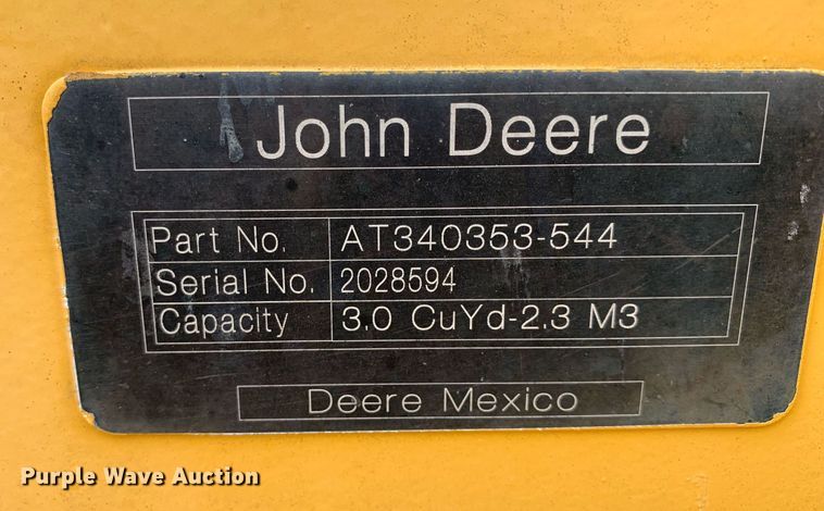 image for item DK7978 2016 John Deere 544K  wheel loader