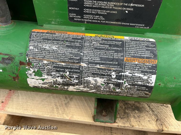 image for item DK7979 John Deere AC2-8GH  air compressor