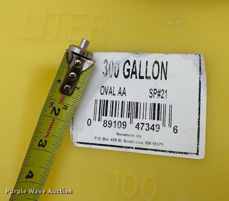 image for item DN7656 Norwesco Oval AA  poly tank