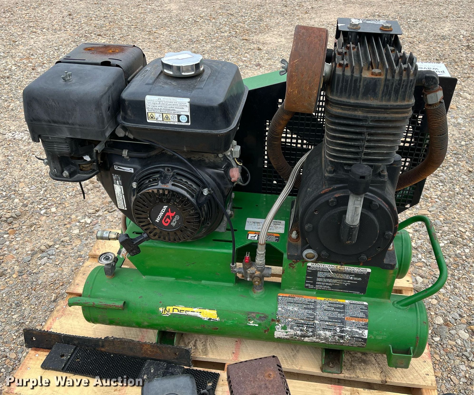 John Deere AC28GH air compressor in Cooper, TX Item DK7979 sold