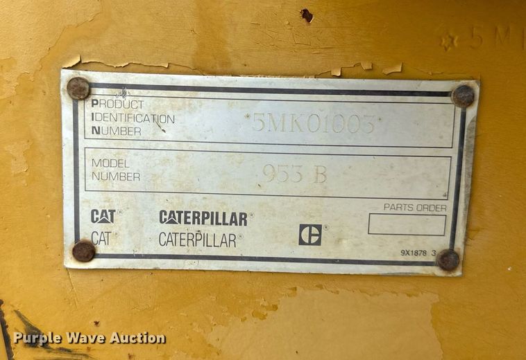 image for item DS6309 1993 Caterpillar 953B  track loader