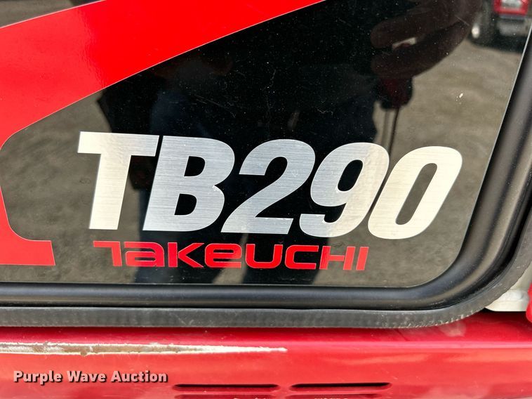 image for item DS6331 2020 Takeuchi TB290  mini excavator