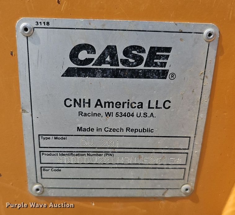 image for item DS6345 2011 Case DV201  double drum vibratory roller