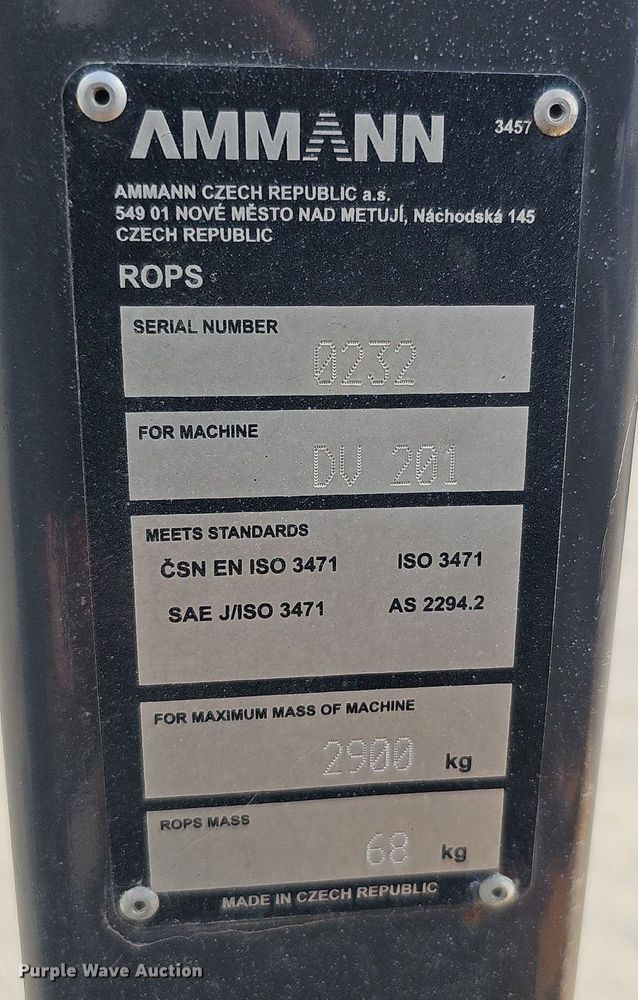 image for item DS6345 2011 Case DV201  double drum vibratory roller