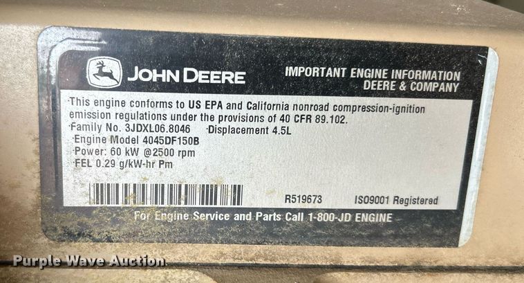image for item DS6353 2005 Ingersoll Rand P185WJD  air compressor