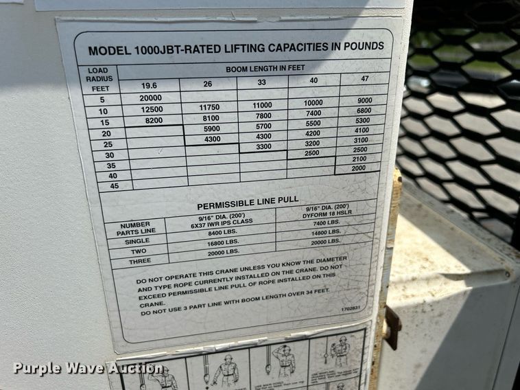 image for item DS6360 2000 Chevrolet T8500  crane truck