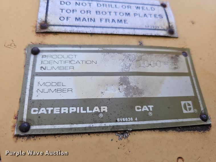 image for item DS6362 1988 Caterpillar 140G  VHP motor grader