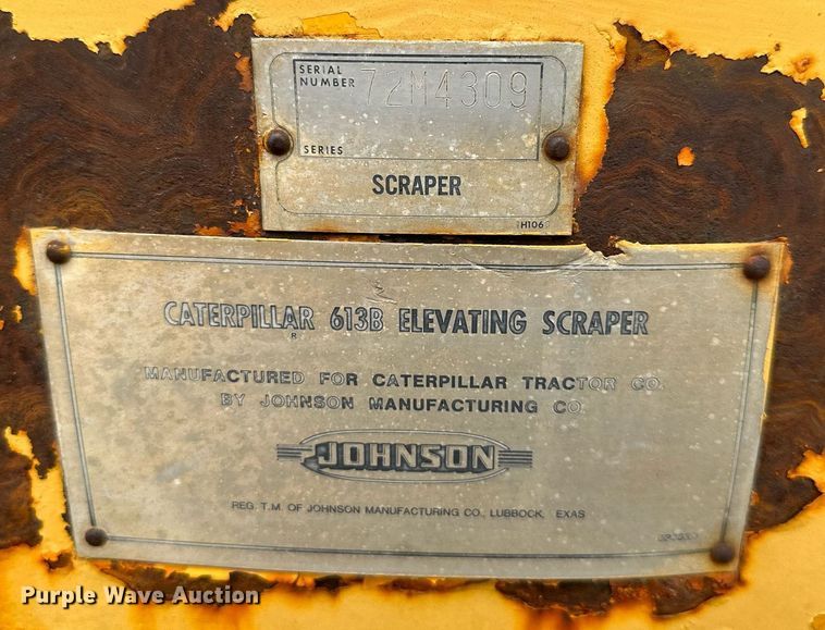 image for item DS6364 1976 Caterpillar 613B  elevating scraper