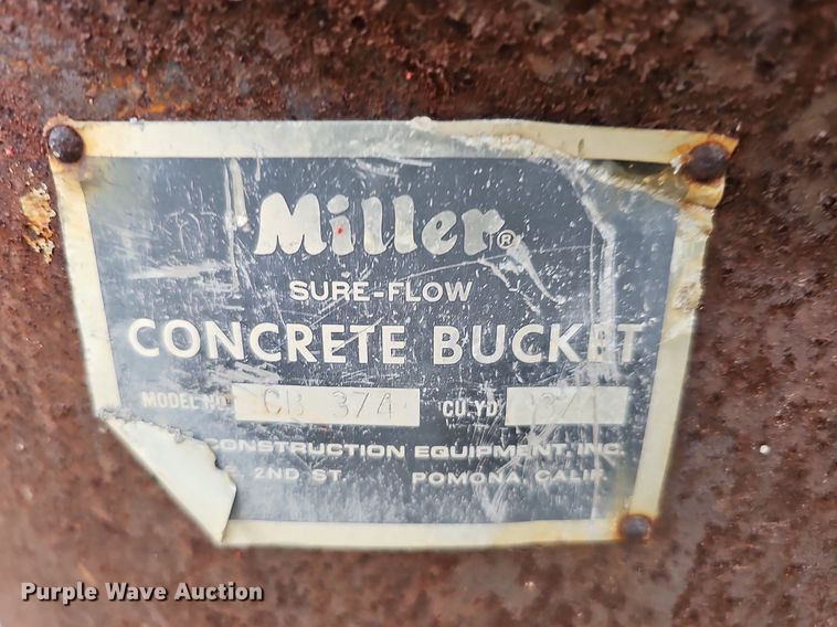 image for item DS6377 Miller Sure-Flow CB 374  concrete bucket
