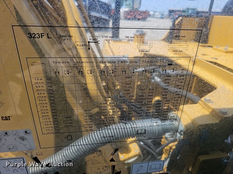 image for item DS6393 2017 Caterpillar 323F L  excavator