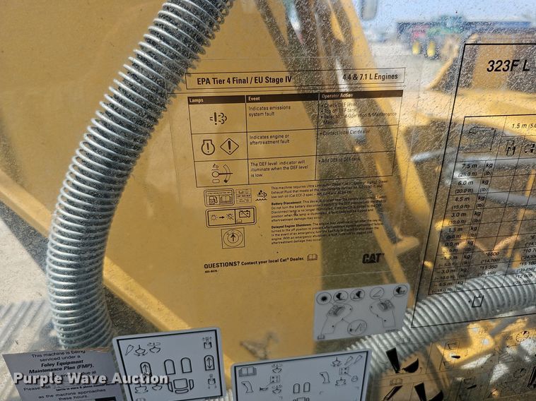 image for item DS6393 2017 Caterpillar 323F L  excavator