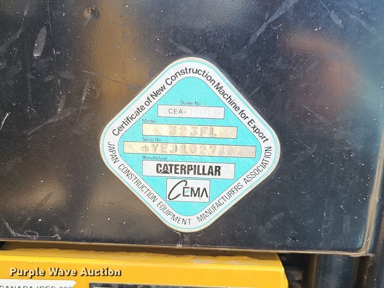 image for item DS6393 2017 Caterpillar 323F L  excavator